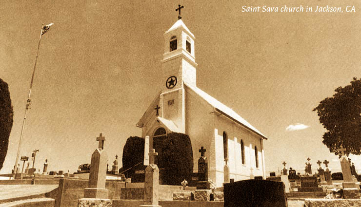 Saint Sava Church in Jackson, CA