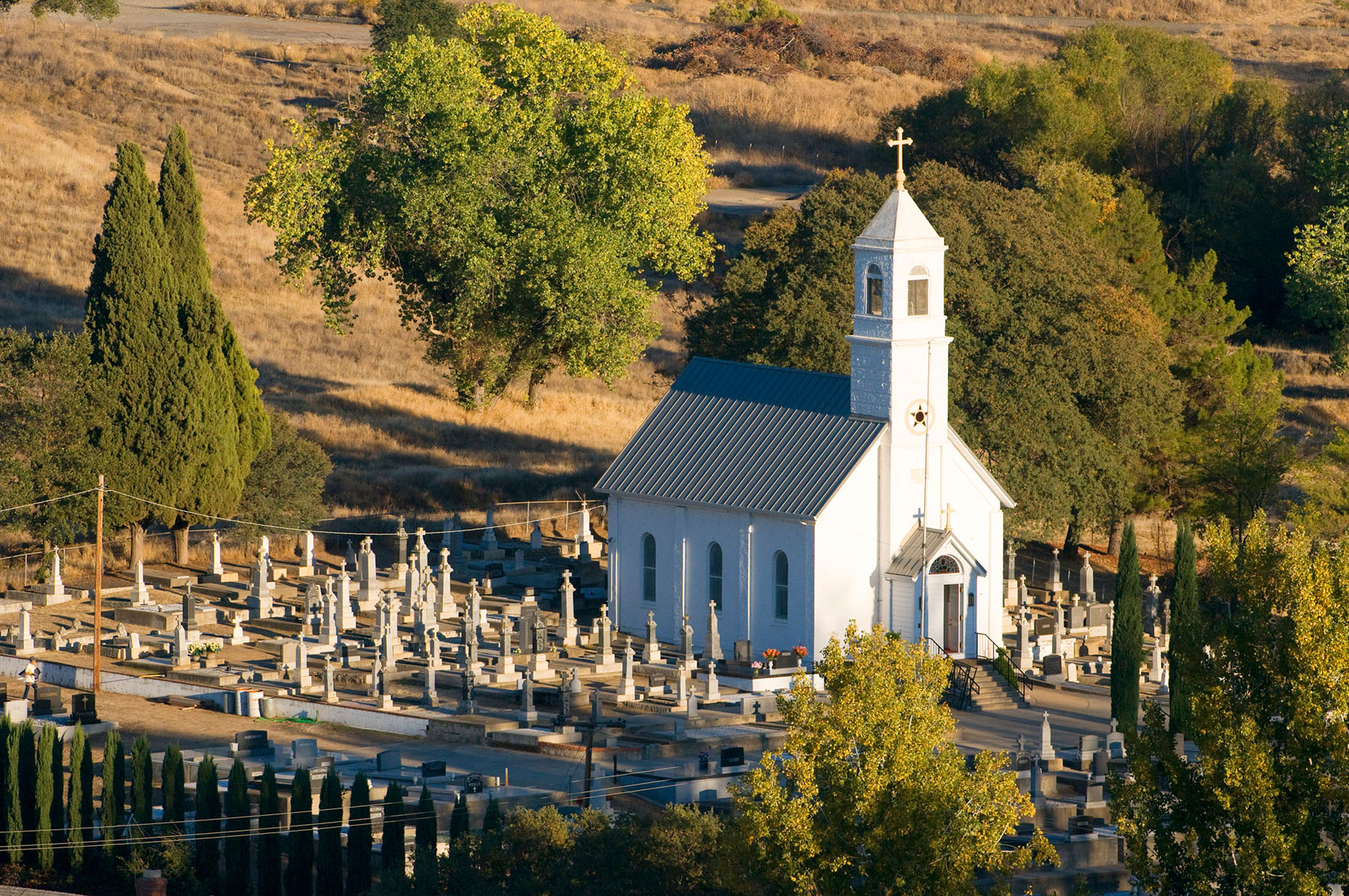 Saint Sava Church and Cemetery in Jackson, California