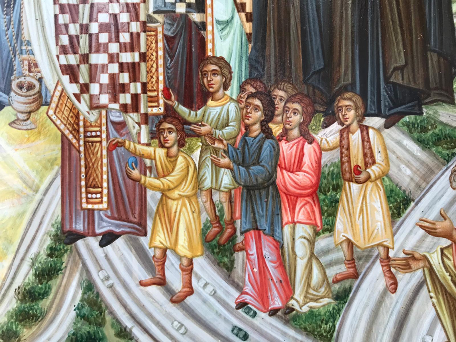 Children, wall paintings