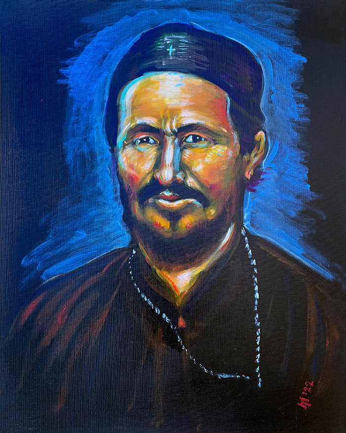 Vladika of Herzegovina, acrylic on canvas, by Bishop Maxim, 2022