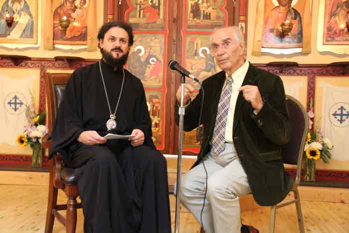 Bishop Maxim and Professor Yannaras