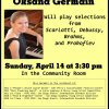 Oksana Germain - La Jolla Library Recital